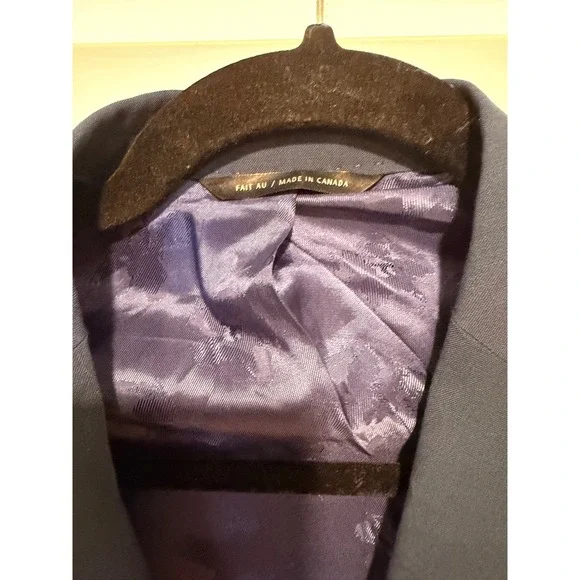 Ted Baker London Mens Blazer Size 40R Blue‎ Wool Blend Suit Jacket
